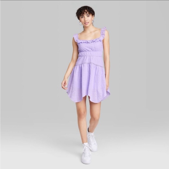 Women’s Ruffle Tiered Dress by Wild Fable in Lavender - Picture 1 of 7